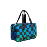 STATE ROCKAWAY DUFFLE - BLUE CHECKERBOARD