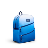 STATE KANE DOUBLE POCKET BACKPACK - BLUE GRADIENT DIAGONAL ZIPPER