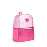 STATE KANE KIDS DOUBLE POCKET BACKPACK - PINK/HOT PINK METALLIC