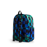 STATE KANE DOUBLE POCKET LARGE BACKPACK- BLUE CHECKERBOARD