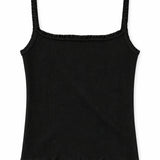 KATIE J TWEEN SUSAN TANK - BLACK