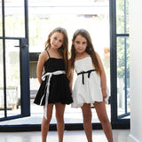 THEME NYC BAILEY SATIN BALLET DRESS - WHITE