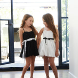 THEME NYC BAILEY SATIN BALLET DRESS - WHITE