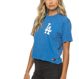 AVIATOR NATION LOS ANGELES DODGERS 2026 BOYFRIEND TEE - COBALT