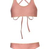 SUBMARINE SWIM STITCHED BIKINI - ROSE GLITTER