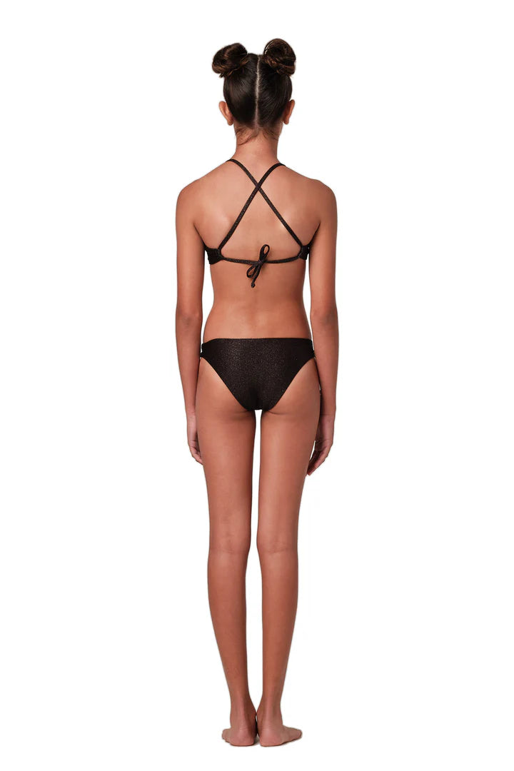 SUBMARINE SWIM FRONT ROW BIKINI - BLACK GLITTER – Meant 2 Be Kids SUBMARINE SWIM FRONT ROW BIKINI - BLACK GLITTER – Meant 2 Be Kids