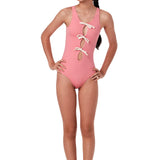 SUBMARINE TINY TIE ONE PIECE SWIMSUIT - BLUSH