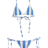 SUBMARINE SWIM THE STRING BIKINI SET - LINES SKY