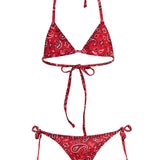 SUBMARINE SWIM THE STRING BIKINI - RED BANDANA