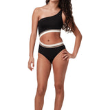 SUBMARINE SWIM DETAILS ONE PIECE - BLACK
