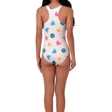 SUBMARINE NOT TOO BASIC ONE PIECE SWIMSUIT - HAPPY DAY PINK