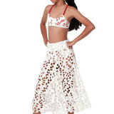 SUBMARINE SWIM LONG STORY COVER UP SKIRT - ECRU