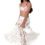 SUBMARINE SWIM LONG STORY COVER UP SKIRT - ECRU