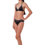 SUBMARINE SWIM TRY ANGLE BIKINI SET - BLK MULTI