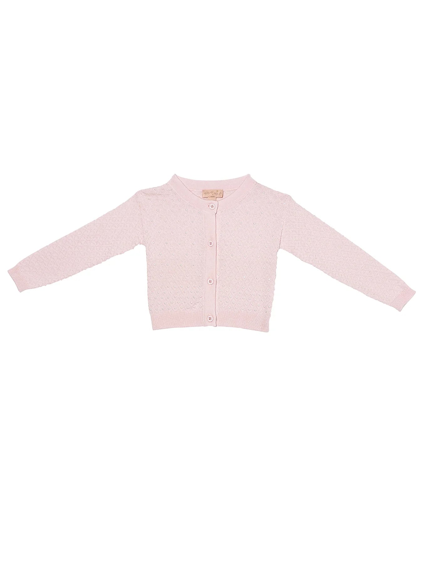 TUTU DU MONDE BEBE PEARL LUXE CARDIGAN - PORCELAIN PINK