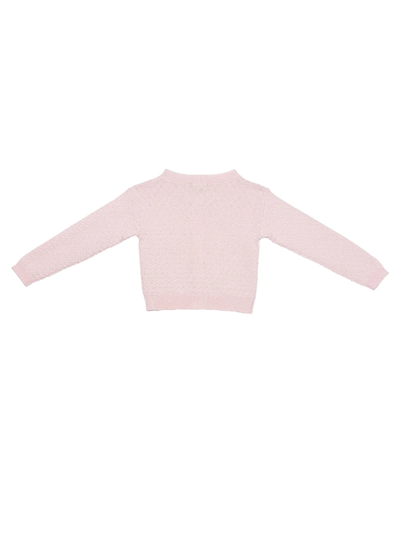 TUTU DU MONDE BEBE PEARL LUXE CARDIGAN - PORCELAIN PINK