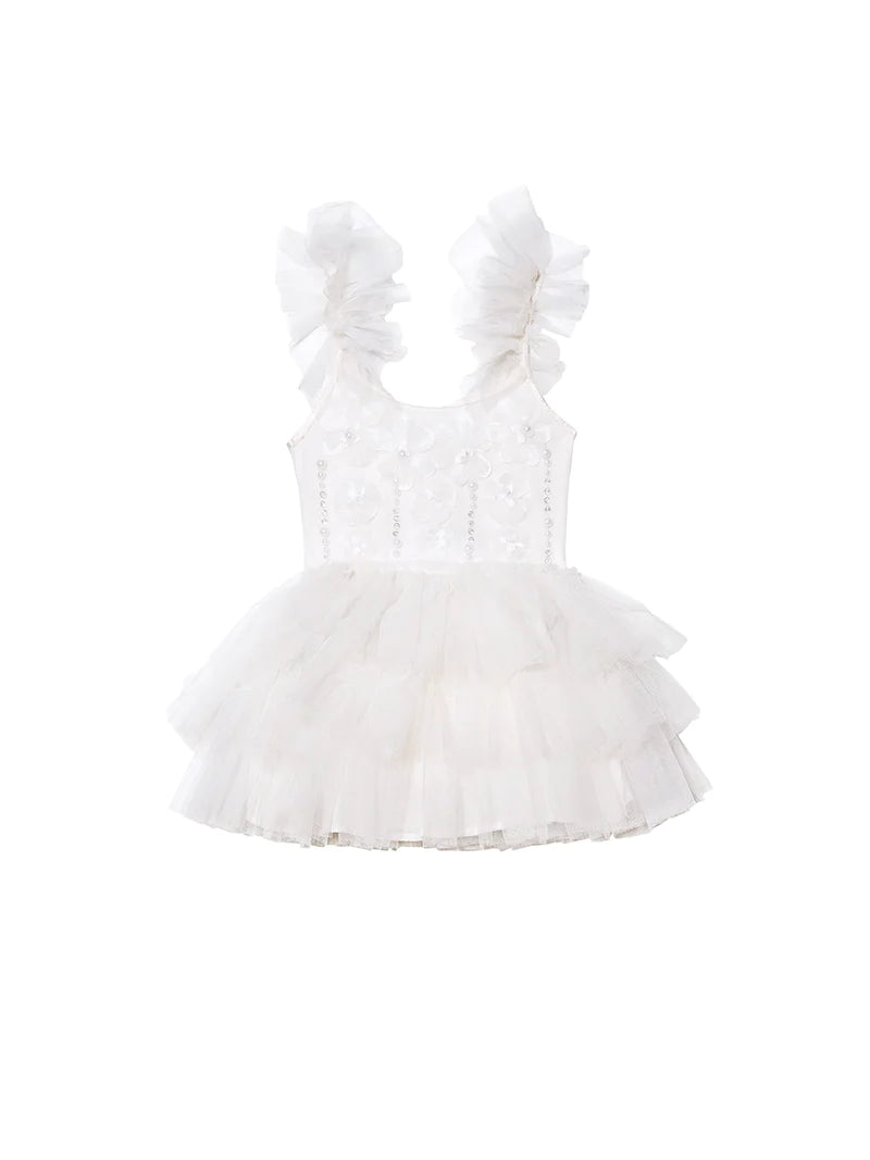 TUTU DU MONDE BEBE DASHER TUTU DRESS - MILK