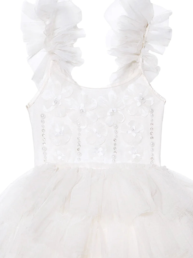 TUTU DU MONDE BEBE DASHER TUTU DRESS - MILK