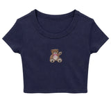 KATIE J. TWEEN TEDDY BEAR EMBROIDERED TEE