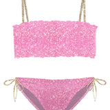 MC2 SAINT BARTH TILLY BIKINI - PINK GLITTER