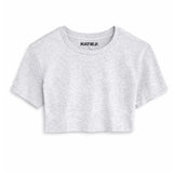 KATIE J TWEEN TRISTAN VINTAGE STYLE TEE - LIGHT HEATHER GRAY