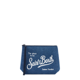 MC2 SAINT BARTH ALINE SCUBA POUCHETTE - DENIM