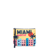 MC2 SAINT BARTH ALINE SCUBA POUCHETTE - MIAMI POSTCARD