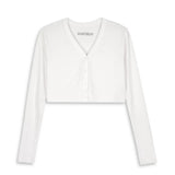 KATIE J TWEEN LIVI CARDIGAN TOP - WHITE