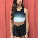 KATIE J LIVI TANK - DIPDYE WHITE/BLACK