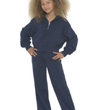 KATIE J DYLAN WIDE LEG SWEATPANT - EVENING BLUE
