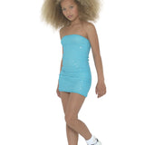 KATIE J KENDALL DRESS - AQUA