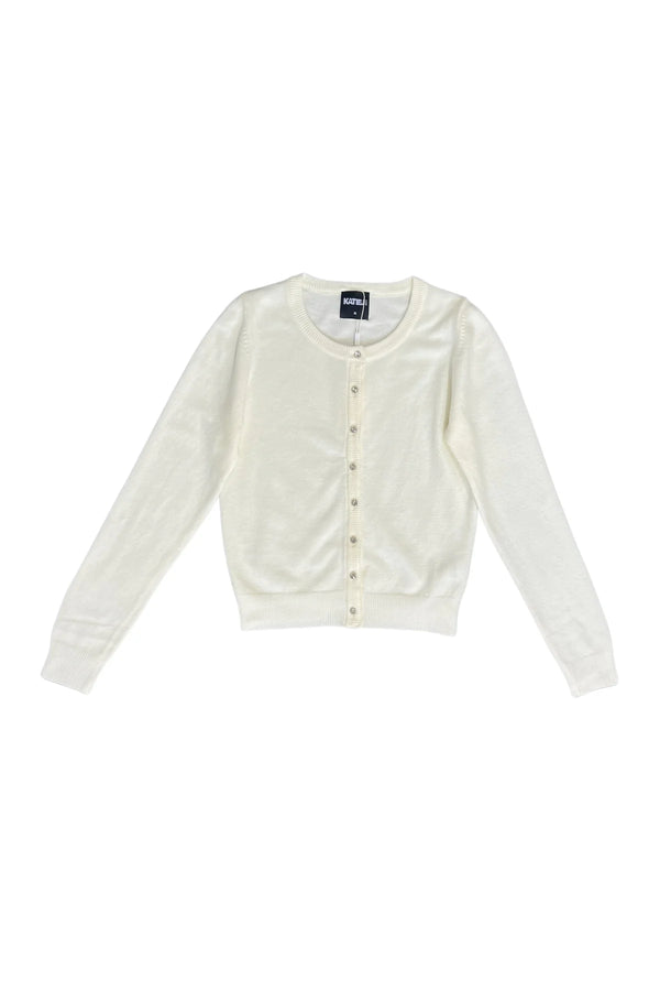 KATIE J TWEEN CARRIE CARDIGAN - CREAM