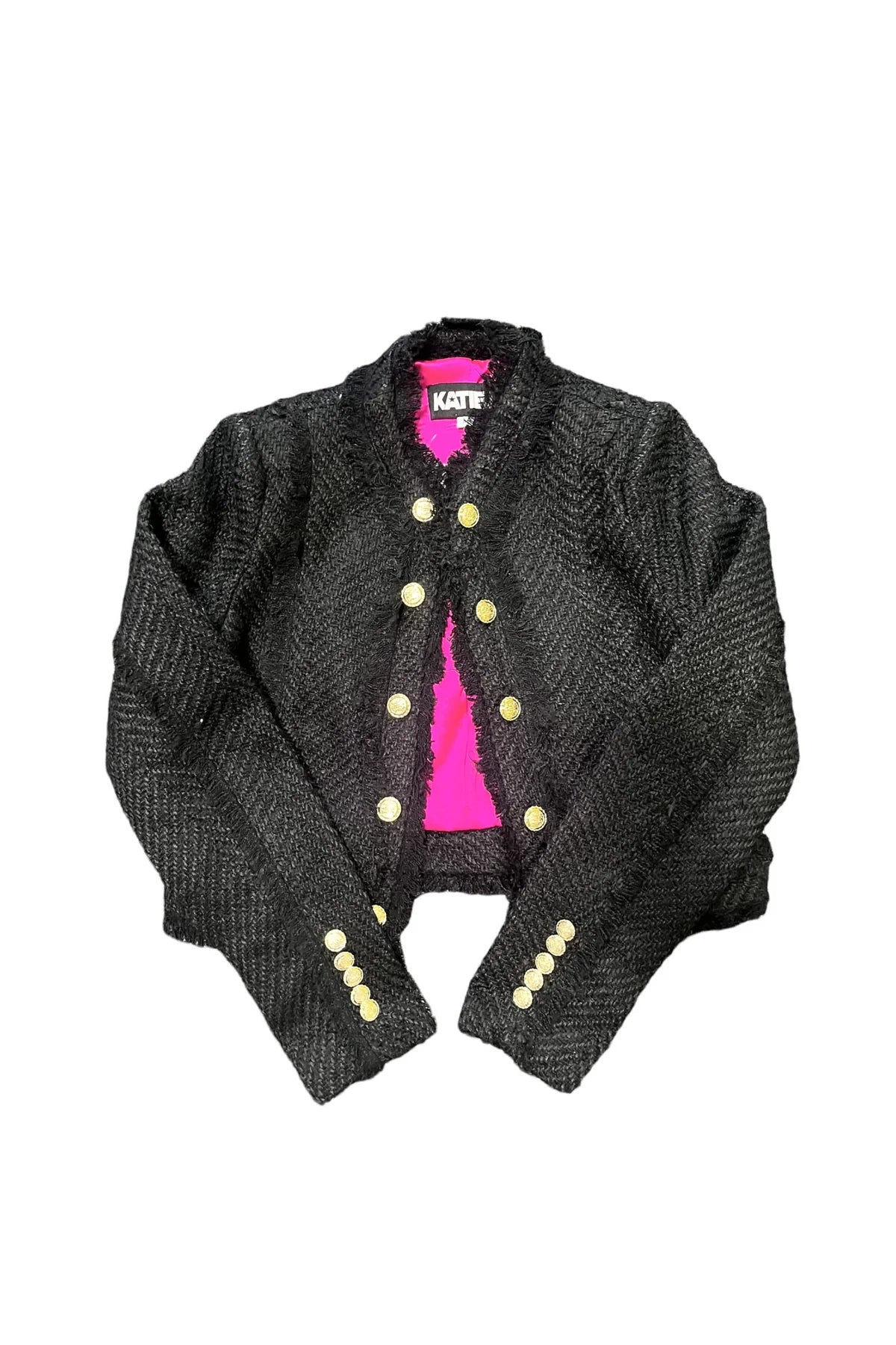 KATIE J TWEEN SAMANTHA JACKET - BLACK