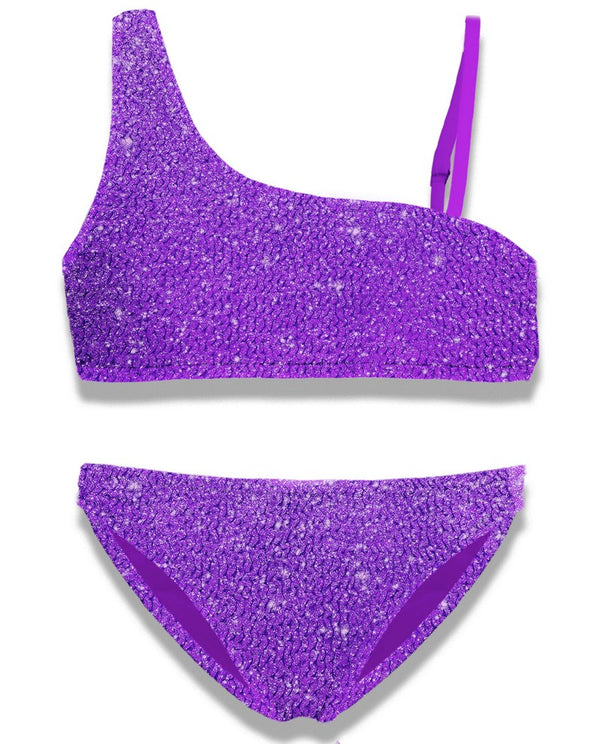 MC2 SAINT BARTH VIVY CRINKLE LUREX BIKINI - VIOLA BAMBINA