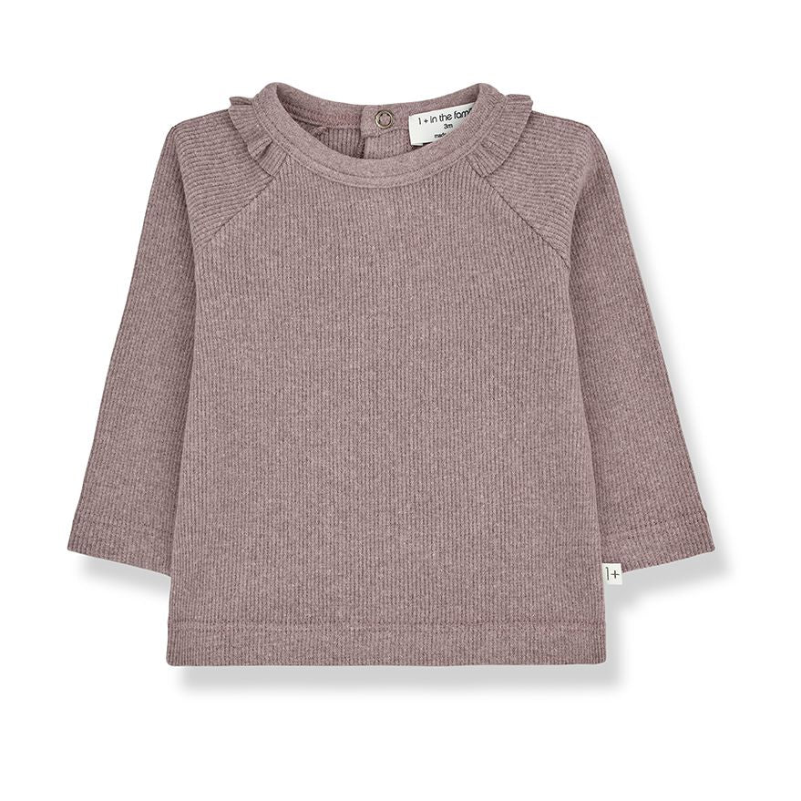 1+ IN THE FAMILY JULIE GIRLY TOP AND LEGGING SET - MAUVE