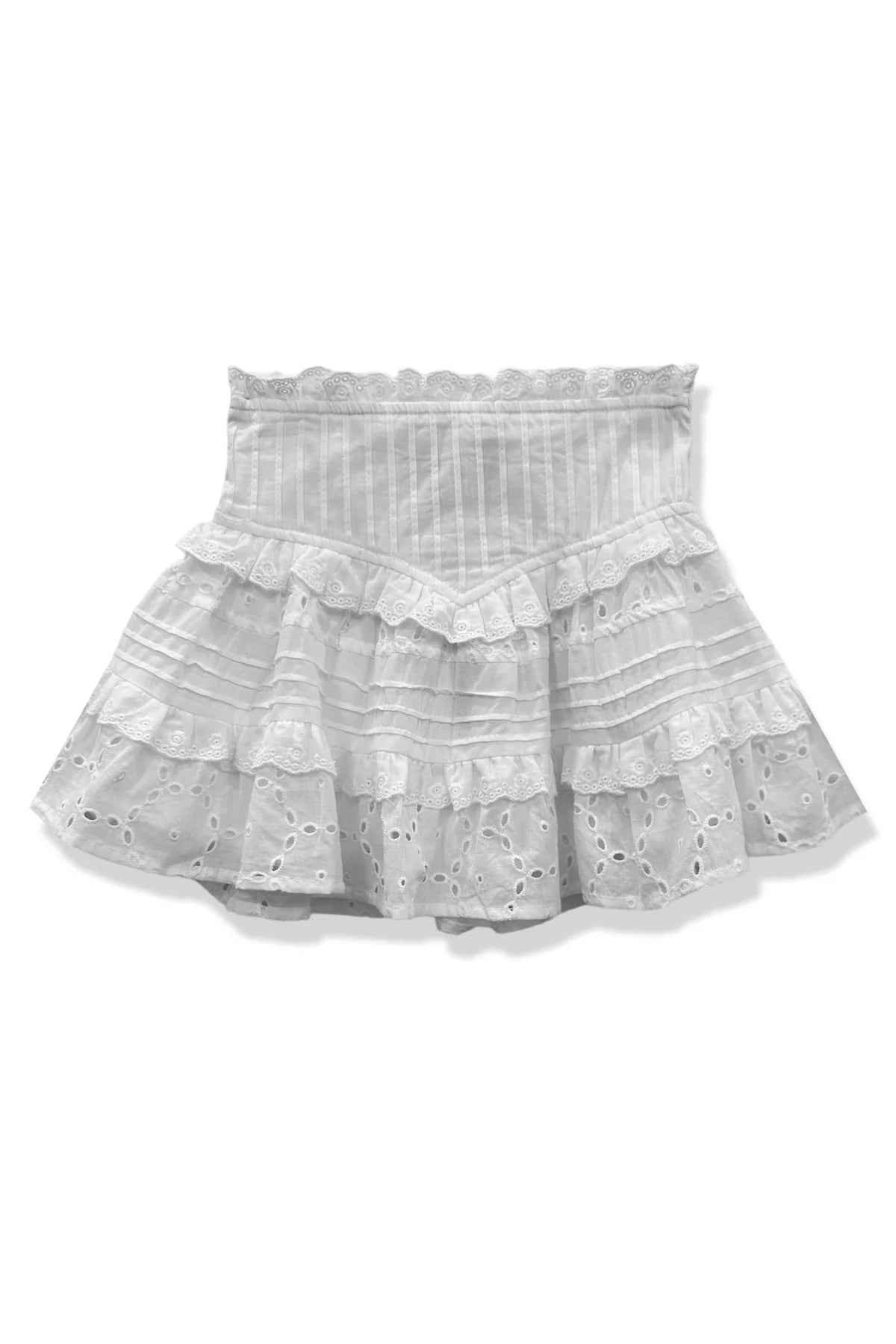 KATE J. TWEEN WILLOW TOP AND SKIRT SET - WHITE