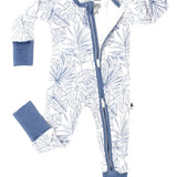 SHAE AND PALMER FOOTIE - TROPICAL BLISS BLUE