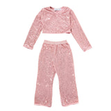 MINI DREAMERS ALIYAH SEQUIN SET - PINK