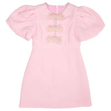 MINI DREAMERS ANGIE BOW DRESS - PINK