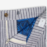 APPAMAN TROUSER SHORT - NAVY STRIPE