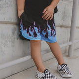 HEATER FLAME SHORTS - BLUE