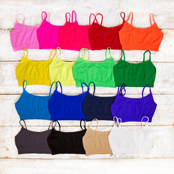 MALIBU SUGAR BANDEAU BRA CAMI O/S 7-14
