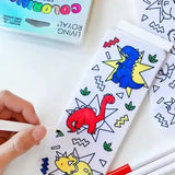 LIVING ROYAL ANKLE DIY COLOR KIT SOCKS - DISOSAUR