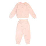 MINI DREAMER BELLA PEARL BOW SWEATS AND SWEATSHIRT SET