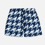 THE DRIP SHOP NAVY HOUNDSTOOTH SHORTS