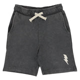 TINY WHALES BOLT SHORTS - MINERAL BLACK