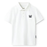 NUNUNU TENNIS POLO SHIRT - WHITE