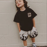 HEATER FLAME SHORTS - CREAM