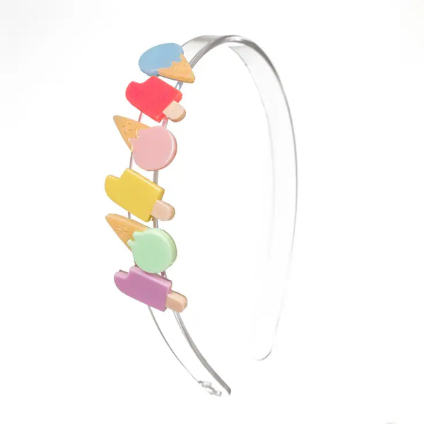 LILIES & ROSES HEADBAND - MULTI ICE CREAM