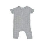Baby Grey Grid Onesies 